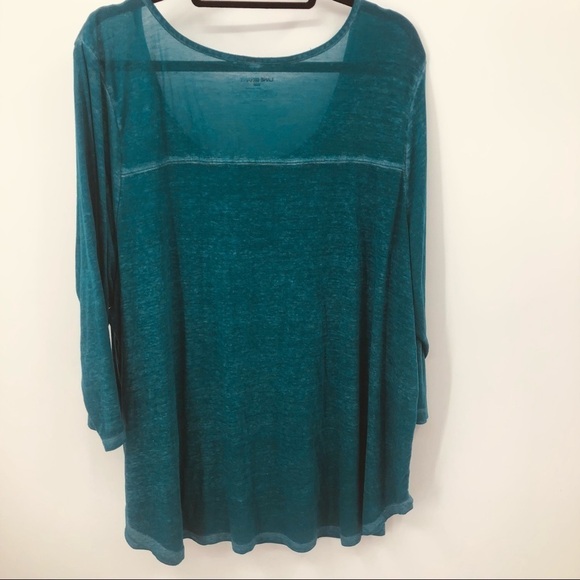 Lane Bryant women’s turquoise‎ burn out with pocket Size 26/28 - Picture 12 of 13